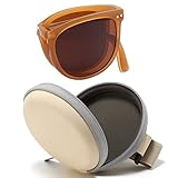 LQSCJS Unisex Faltbare Sonnenbrille Mit Original Box Faltbrille Mit Etui Transparente Sonnenbrille Gefaltet (color1)