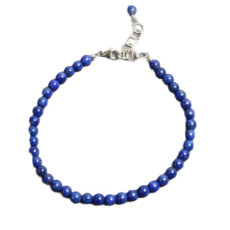 Bracelet lapis lazuli perles 4mm à porter au quotidien pour un style stacking élégant