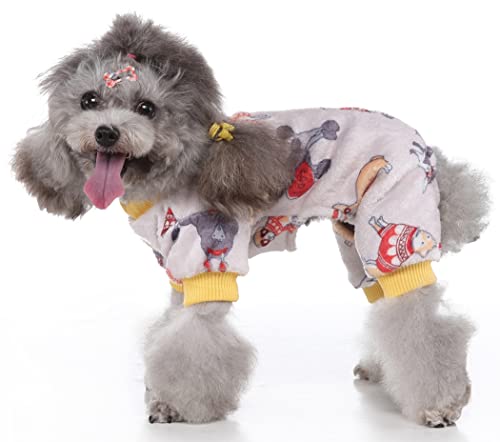 XIAOYU Halloween Dog Pajamas Soft Warm Pet Clothes Cat Apparel Dog Jumpsuit for Small Dogs Cats Pets Dog, S - Image 3