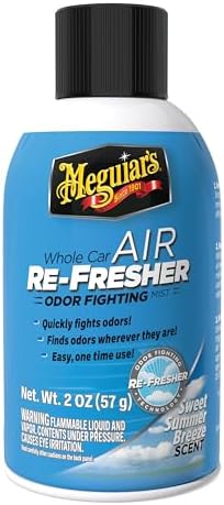Meguiar’s Whole Car Air Refresher Odor Eliminator, Summer Breeze,...