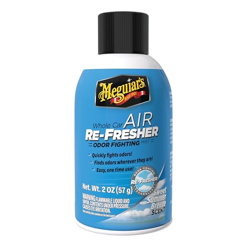 Meguiar’s Whole Car Air Refresher Odor Eliminator, Summer Breeze, 2 Oz— Car...