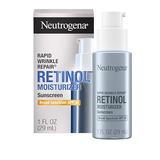 Neutrogena Rapid Wrinkle Repair Retinol Face Moisturizer with SPF 30 Sunscreen, Daily Anti-Aging Face Cream with Retinol & Hyaluronic Acid to Fight Fine Lines, Wrinkles, & Dark Spots, 1 fl. oz