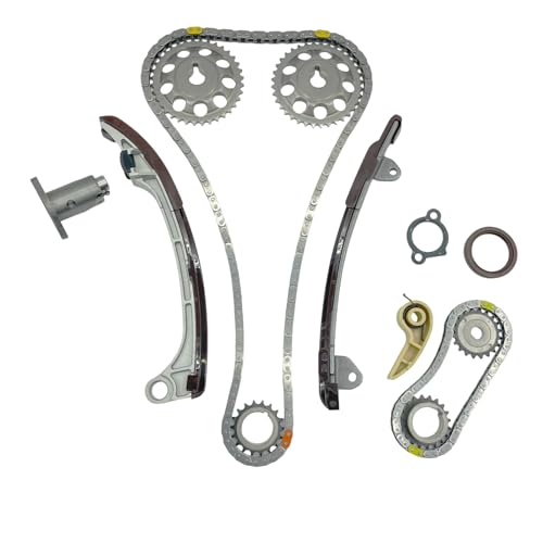 Autodevil Timing Chain Kit 2.4L Fit for Camry-auto 2002-2011 for Corolla 09-12 Fit for Matrix-auto 09-13 for Solara 02-08 for tC xB Vibe 2005-2015, 2.4L 2.0L for RAV4 04-08 Car Engine Components