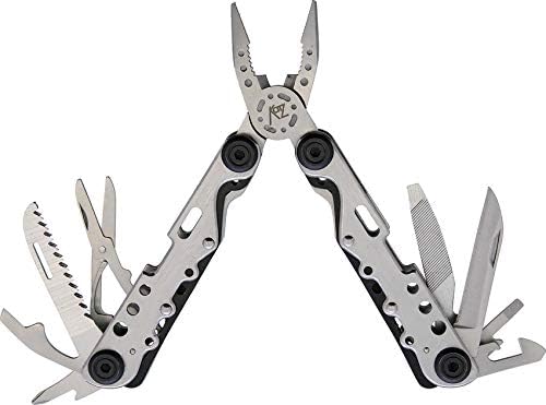 Katz MT-45 Katz Brushed Stainless Steel Handles Multi Tool + Black Belt Sheath