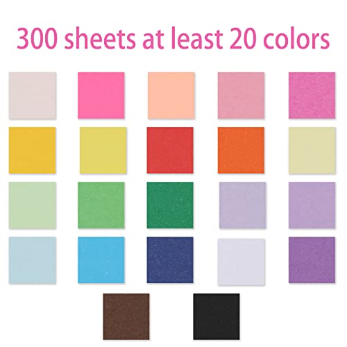 300 Sheets 20 Colors Colored Paper A4 Copy Paper Craft Origami Paper For Diy Arts, Crafts, Paper Cutting (8.3 Inch X 11.7 Inch ) #TOP2