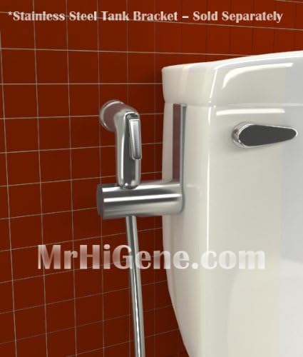 Mr HiGene Bracket Holder - Drill Free/Hole Free - for Handheld Bidet, Hand Spray - Heavy Duty Metal Construction (Spray NOT Included)