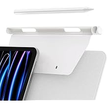 For Apple Pencil Pro/Apple Pencil 2nd Generation Pencil Holder Compatible with Magic Keyboard, Smart Folio, and Other Magnetic Cases, Holder Case Compatible with Apple Pencil 2nd Generation White
