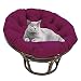 Cuscino per Sedia Papasan Appeso Amaca Oversize Imbottitura Sedile Poltrona Papasan Cuscino, Sedia Non Inclusa (Ø140cm/55.1 in)