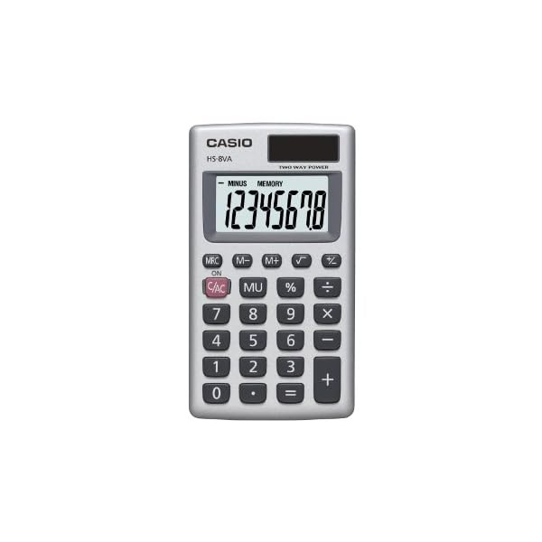 Casio HS-8VA, Solar Powered Standard Function Calculator