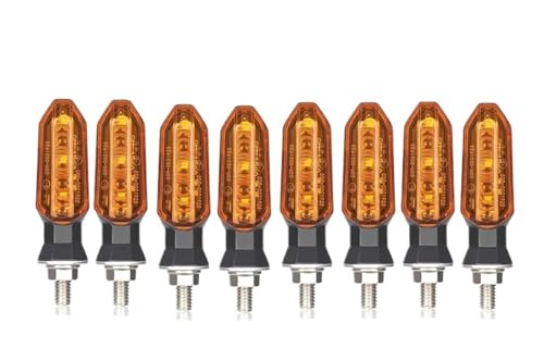 Clignotants LED pour moto feux de signalisation 12V anti vibrations 8mm