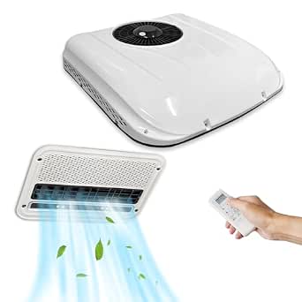 12V Camper Air Conditioner RV Roof Top A/C Unit 10500BTU Quiet 12 Volt Campervan