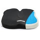 Seat Cushion Coccyx Orthopedic Memory Foam Gel - for Sciatica, Back, Tailbone Pain, Coccyx Relief, Pregnancy, Maternity Back Support, Wheelchair Seat Cushion | Home, Car, Office Chair Support