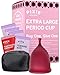 Ranked 1 for Most Comfortable Menstrual Cup and Best Removal Stem - Every Cup Purchased One is Given to a Woman in Need! (Extra Large)