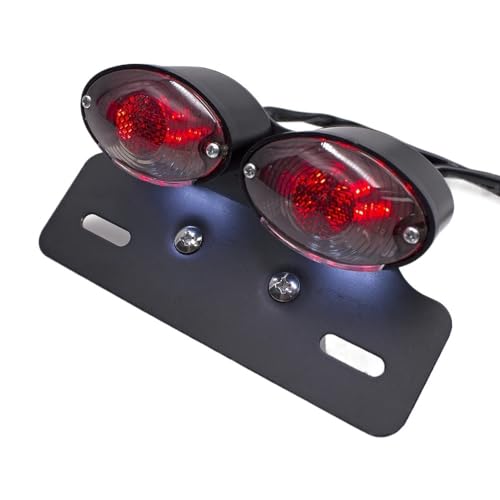 Feu stop arriere moto universel LED direction plaque immatriculation modifie custom