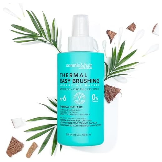 somnis&hair - Spray Protector Térmico Natural - Desenredante y Suavizante - Hidratación y Protección contra Calor, UV y Agua Salada - Sin Sulfatos ni Parabenos - Vegano - 250 ml