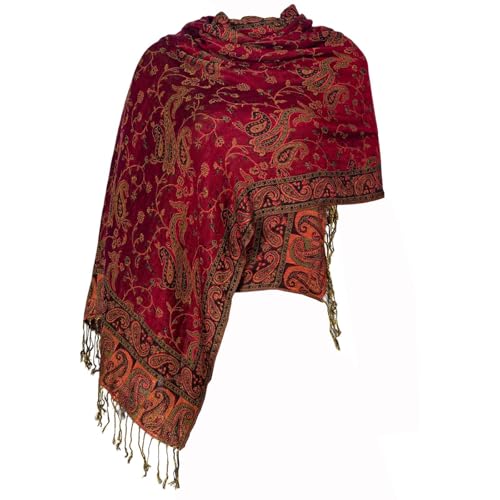 Pashmina Feel Shawls Wraps Rave Scarf for Women Soft Silky Reversible Men Scarves Hijab