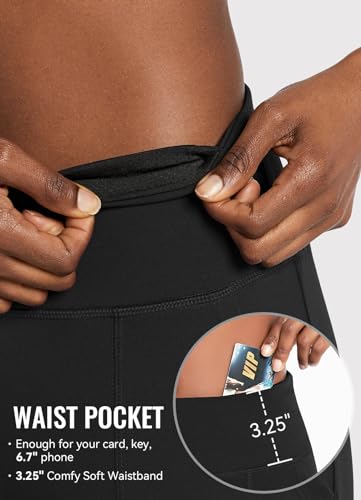 baleaf Bermuda Shorts for Women High Waisted 7'' Athletic Long Workout Running Shorts with 3 Pockets2