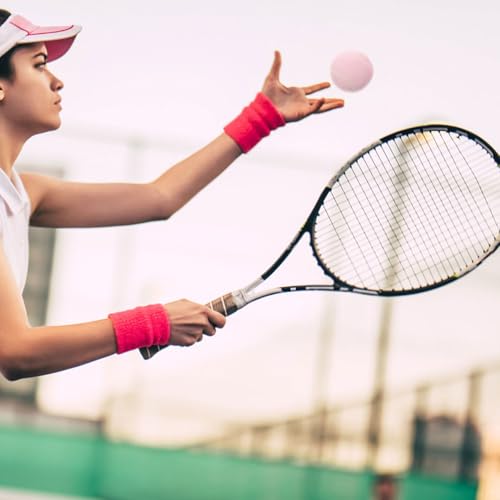 GAROZATION Trainings Tennisbälle 2 Stück Gummi Übungsbälle Für Anfänger Und Spieler Leichtes Spielzeug Für Grundschläge Und Aufschläge