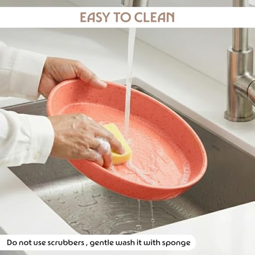 Image of Borosil 700 ml Baking & Serving Oval Shape Dish | Borosilicate Glass Bakeware and Serveware Tray | Microwave, Oven & Dishwasher Safe Bowl | Transparent Container (Kube Pink)