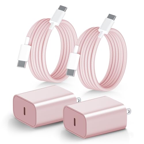 Cardill iPhone16 充電器 タイプc 充電器 type-c 20W PD 急速充電器 [2個セット 正規MFi認証品/PSE認証済み] USB C-C ケーブル 2M付属 usb-c コンセント タイプC 電源アダプター コンセント対応 iPhone16/15/Pro/max/iPad Pro/AirPods その他USB-C機器対応 (ピンク×2)（Amazon）