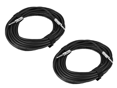  2 x Soundlab 6 m speaker jack – jack 1/10,2 cm 6.35 mm cavo cavo PA Sound System