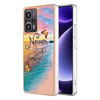 thumbnail: SEAHAI Glitter Hoesje Voor Xiaomi POCO F5 5G - TPU Bumper - Schokbestendig - Roze