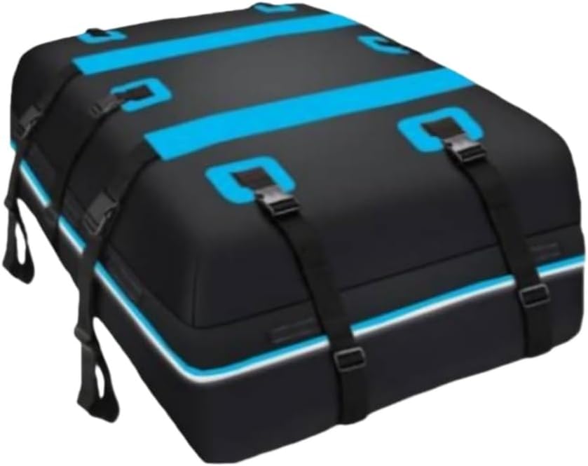 Roof Box, Roof Carrier Bag, Car Roof Bag, Large Capacity, Fully Waterproof Cargo Bag, Foldable, Waterproof, Fits Various Vehicles, Storage Bar 42.9 x 33.8 x 17.7 inches 109 x 86 x 45 cm