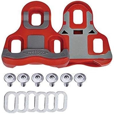 Wellgo Road Bike Pedals and Cleats Compatible with Look Keo