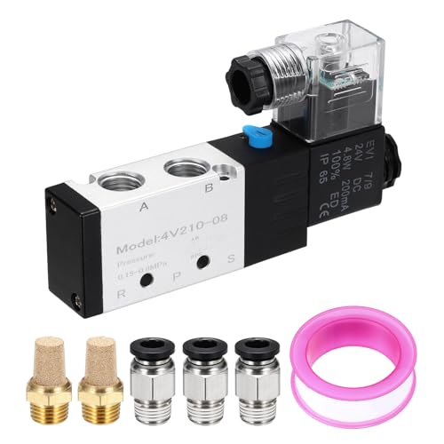 Électrovanne pneumatique 24VDC 5 voies 2 positions 1/4 NPT MECCANIXITY - 2
