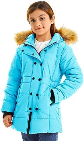 FARVALUE Girls Warm Winter Coats Thicken Long Parka Fleece Puffer Jacket Hooded Quilted Windbreaker - Image 5