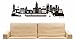 Produktbild INDIGOS UG - Wandtattoo Wandsticker Wandaufkleber Aufkleber - Wandaufkleber e812 Skyline Stadt - Kleve (Deutschland) Design 2-180x38 cm - schwarz - Dekoration Küche Bad Büro Hotel