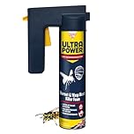 Zero In Ultra Power Wasp & Hornet Nest Killer Foam - Insecticidal Wasp Nest Destroyer Foam Spray for Indoor & Outdoor Nest Removal - Effective Up to 4 Metres, Kills 4-7 Nests - 600ml Trigger Aerosol