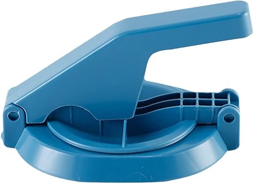 Hemoton Prensa de tortilla de plástico para hacer tortillas multifuncionales, prensa china Baozi Prensa de masa Pierogi Maker Ravioli Hand Pie Maker