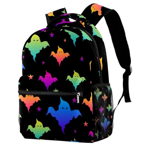 Sac à dos d'école pour garçons et adolescentes, grand sac de voyage multicolore