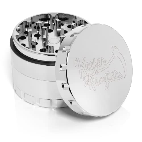 The Reaper 2.5" Stainless Steel Spice Grinder (Mirrored Silver) #TOP18