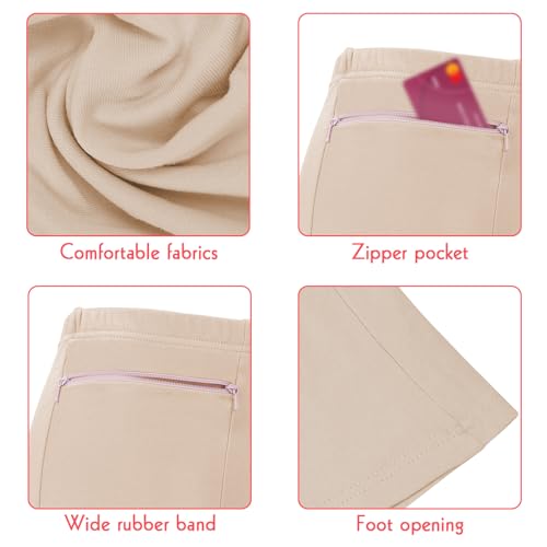LUEXBOX Pocket Pantie for Women, Travel Underwear with Secret Pocket Panties Women's, 2 Packs (Light Brown)2