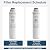 1-Year Filter Replacement Cartridge Compatible with SimPure Y7 Y7P Y7P-BW Y7P-W (2*CF + 2*RO)