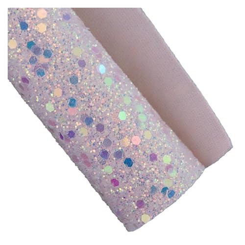 Tissu à grosses paillettes hexagonales pour décoration festive et couture