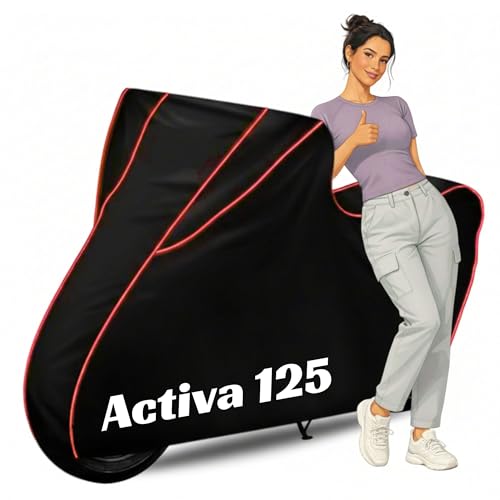 Ultra-Bike Body Cover for Activa 125 Dustproof Scratchproof - 100% Water Resistant Motorcycle Cover for Two Wheeler, Outdoor Full Bike Cover with UV, Duty, Rain Protection