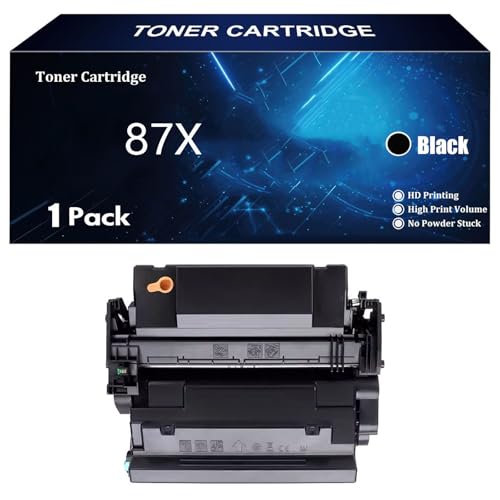 Toner 87X CF287X avec puce pour des impressions fluides en espace de coworking