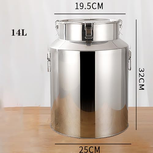 Ultra Thick 304 Stainless Steel 100L Sealed Barrel for Beer, Milk, Tea, Peanut Oil - Durable Storage & Transportation Solution for Home Brewing & Kitchen Use