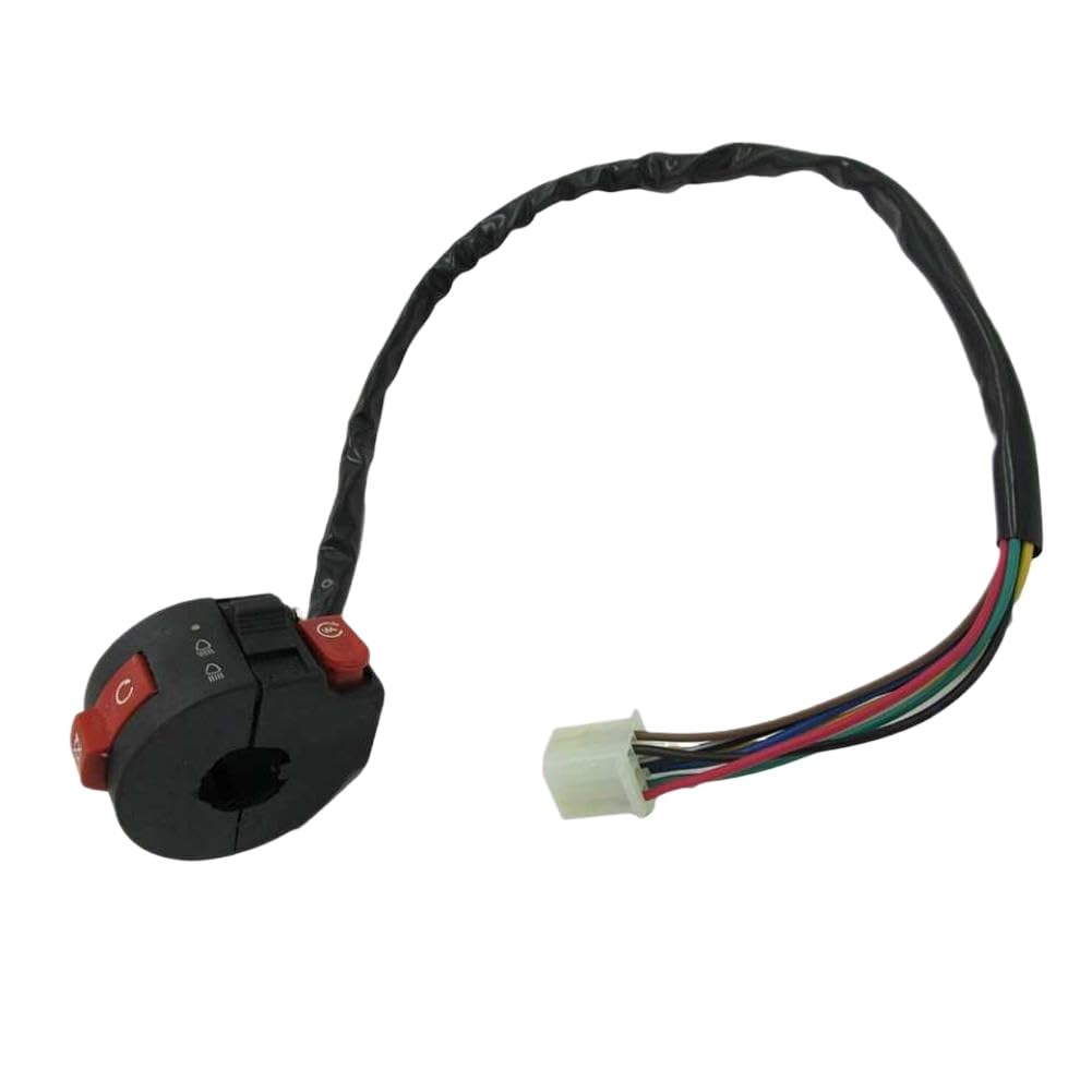 3-Function Left Light Switch Compatible with 50cc 70cc 90cc 110cc 125cc ATV Quad 4 Wheeler