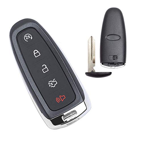 Beefunny 315MHz ID46 Chip Replacement Remote Car Key Fob Transmitter 5 Button for Ford M3N5WY8609 (1)