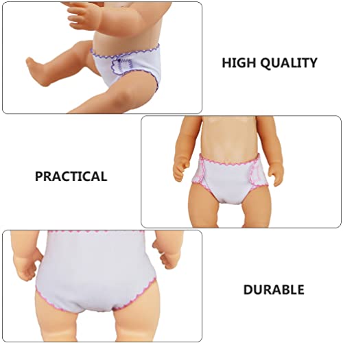 ibasenice Acessorios Para Boneca Fraldas De Boneca DIY Para Crianças 6 Peças De Fraldas De Bebê Roup