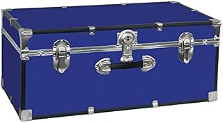 Seward Trunk College Dorm and Camp Storage Footlocker Trunk, Blue, 30-Inch (SWD5120-40)