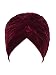 Persun Women Wine Red Velvet Turban Hat