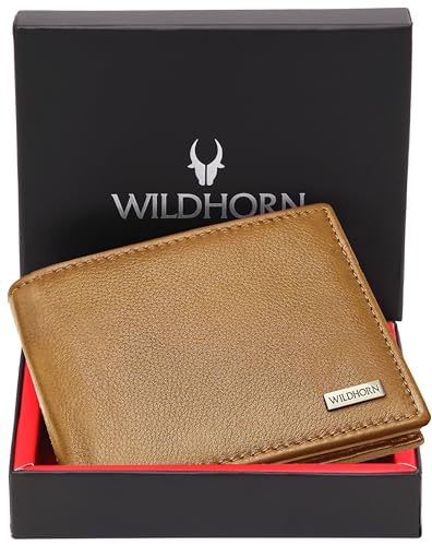 Image of WildHorn Rfid Protected Leather Wallet For Men, Tan