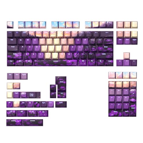 Touches de sublimation haut de gamme impression avant vallée pour clavier mécanique épuré