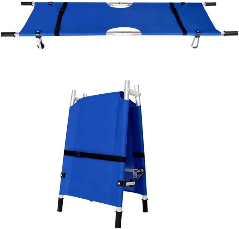 Brancard médical bleu civière de sauvetage pliante premier secours