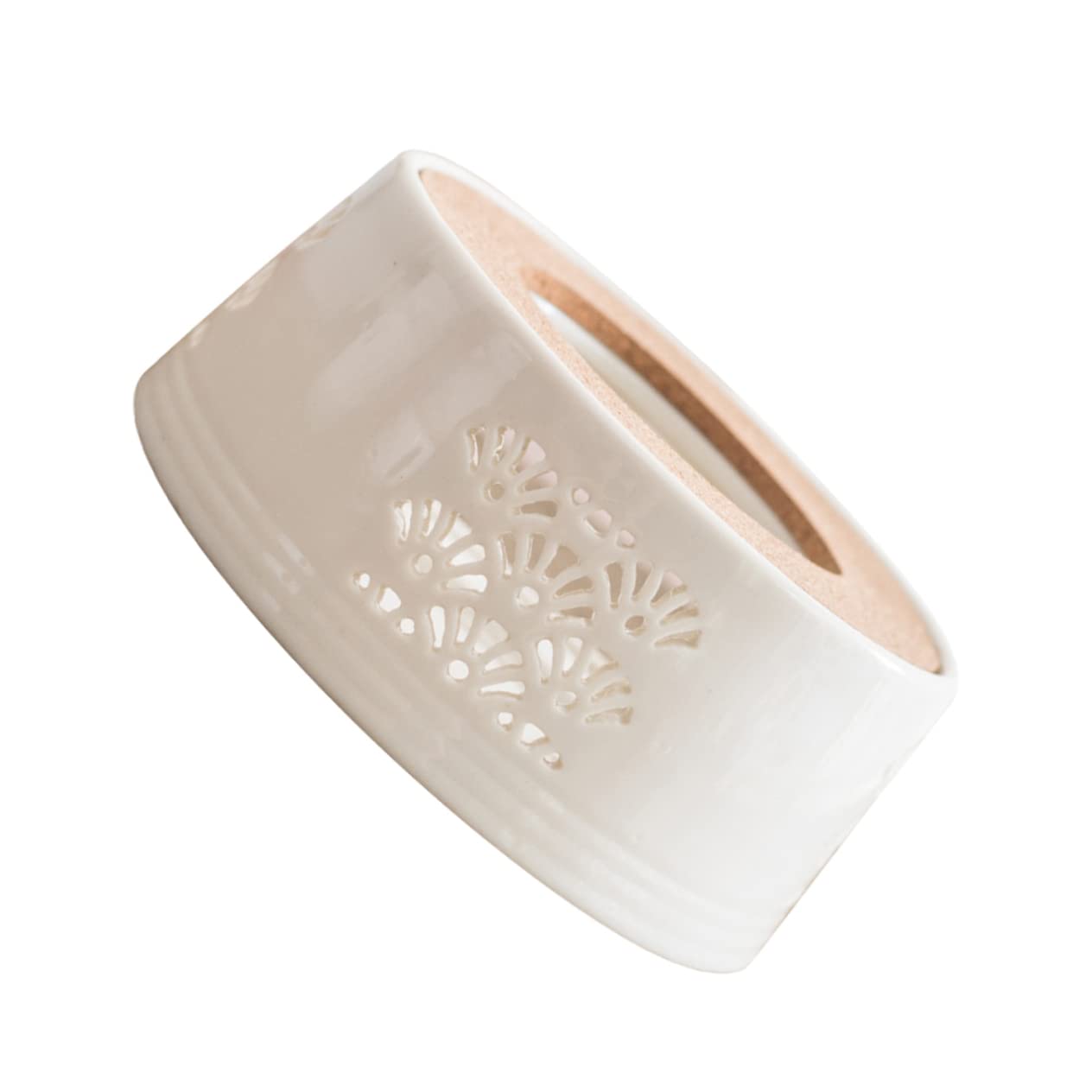 Alipis Hollow Ceramic Tea Warmer Modern Design for Home Office and Tea Houses Lightweight Portable Versatile Heating for Food Decor
